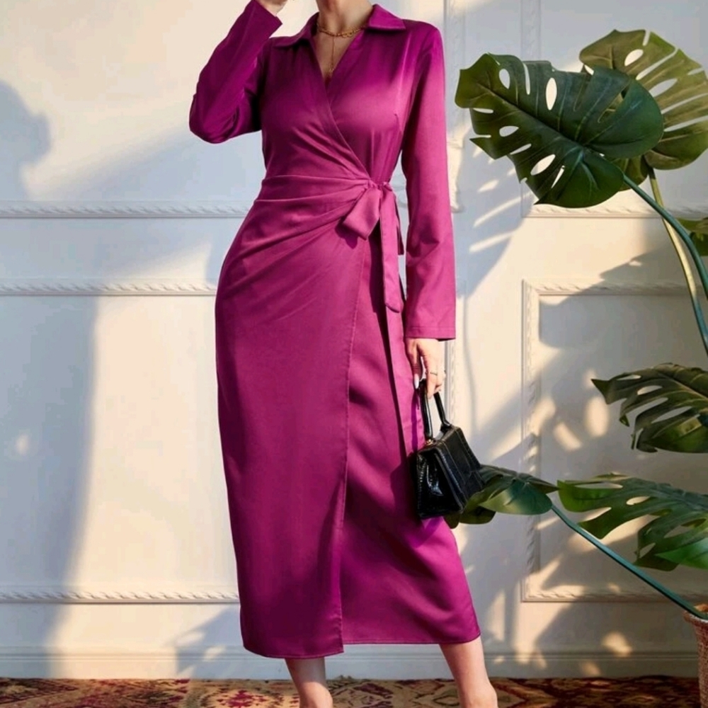 Hot pink women dress